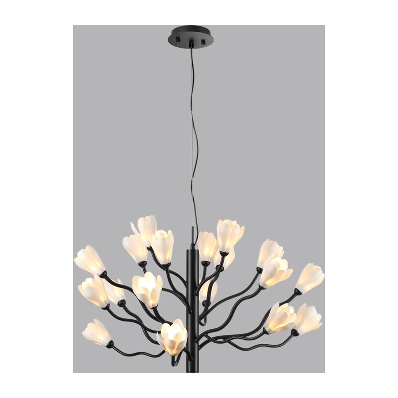 5090/18 MODERN ODL25 553 черный матовый/белый/фарфор Люстра G4 LED 18*5W GARDI 4