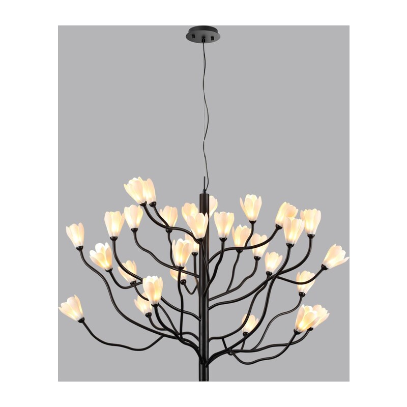 5090/30 MODERN ODL25 553 черный матовый/белый/фарфор Люстра G4 LED 30*5W GARDI 4