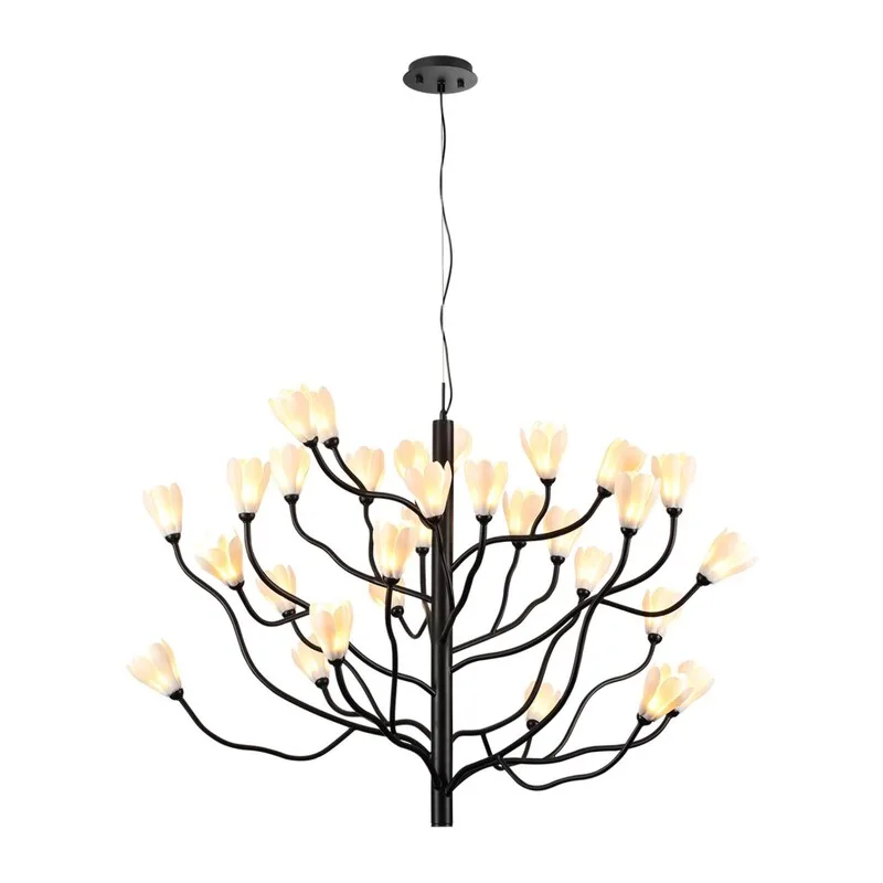 5090/30 MODERN ODL25 553 черный матовый/белый/фарфор Люстра G4 LED 30*5W GARDI