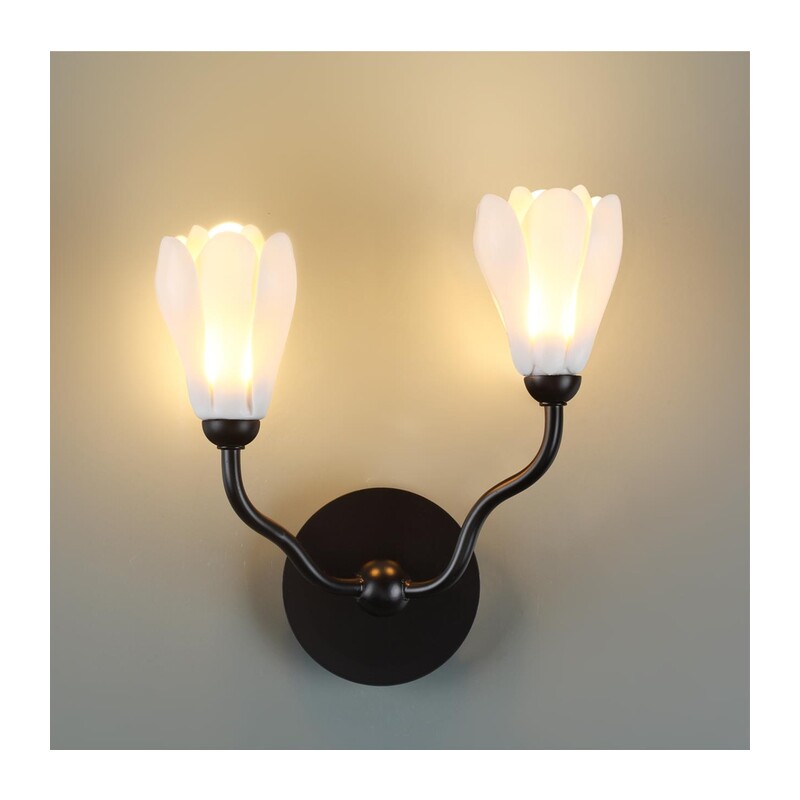 5090/2W MODERN ODL25 553 черный матовый/белый/фарфор Бра G4 LED 2*5W GARDI 4