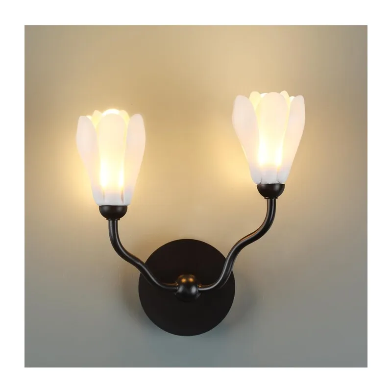 5090/2W MODERN ODL25 553 черный матовый/белый/фарфор Бра G4 LED 2*5W GARDI 3