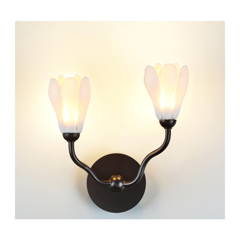 5090/2W MODERN ODL25 553 черный матовый/белый/фарфор Бра G4 LED 2*5W GARDI