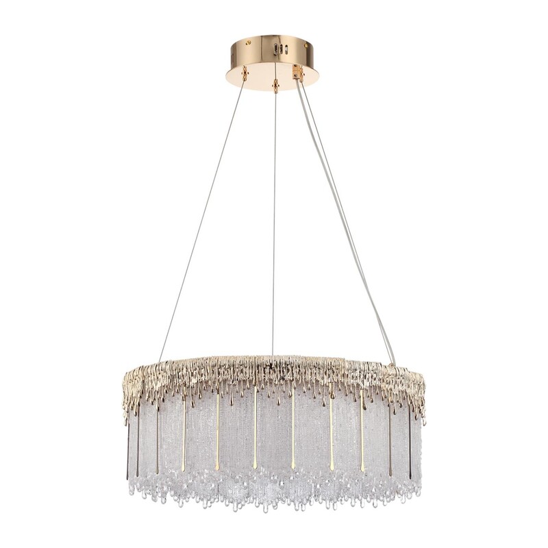 5091/60L L-VISION ODL25 555 золотой/стекло Люстра LED 60W 3700K 4968Лм CLEO 4