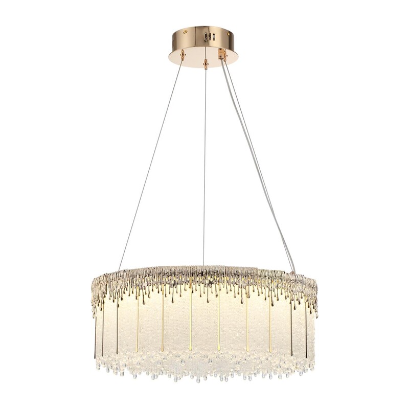 5091/60L L-VISION ODL25 555 золотой/стекло Люстра LED 60W 3700K 4968Лм CLEO