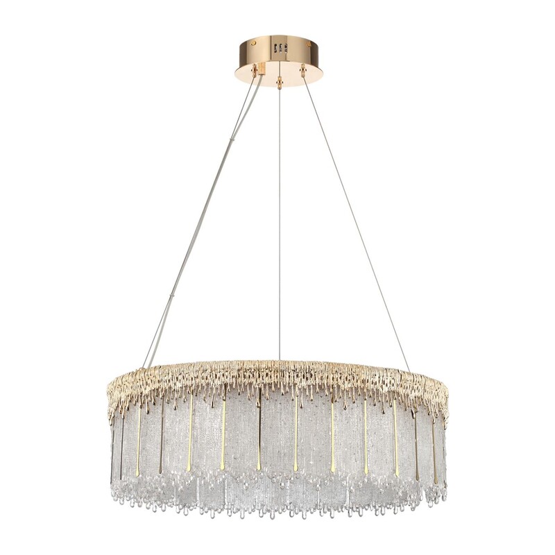 5091/80L L-VISION ODL25 555 золотой/стекло Люстра LED 80W 3700K 6796Лм CLEO 4