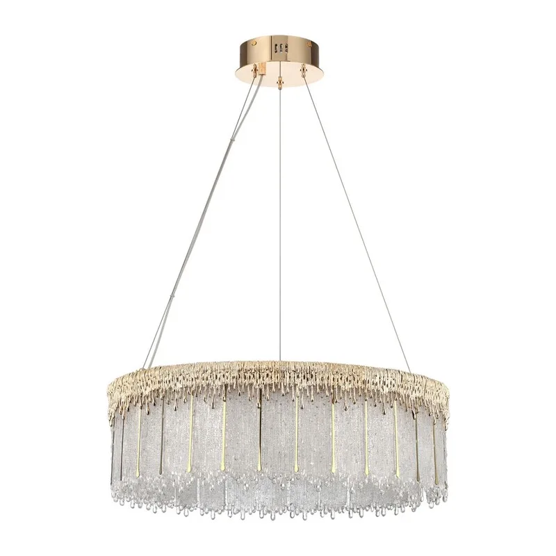 5091/80L L-VISION ODL25 555 золотой/стекло Люстра LED 80W 3700K 6796Лм CLEO