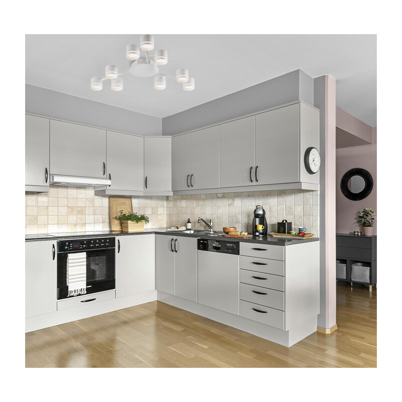 8232/8 COMFI LN26 230 черный/прозрачный, металл/стекло Светильник подвесной LED GX70 8*10W 220V NATALINA 5