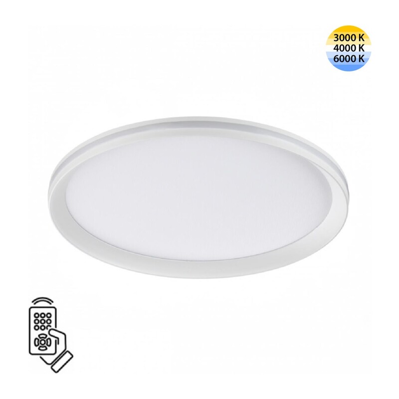 7749/60L MITRA LED SN 544 Светильник металл/PMMA/белый LED 60Вт 3000-6000К D386 IP20 пульт ДУ BETA
