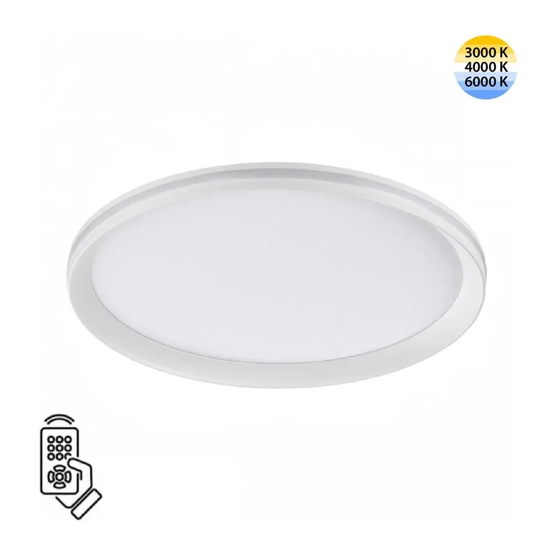 7749/60L MITRA LED SN 544 Светильник металл/PMMA/белый LED 60Вт 3000-6000К D386 IP20 пульт ДУ BETA