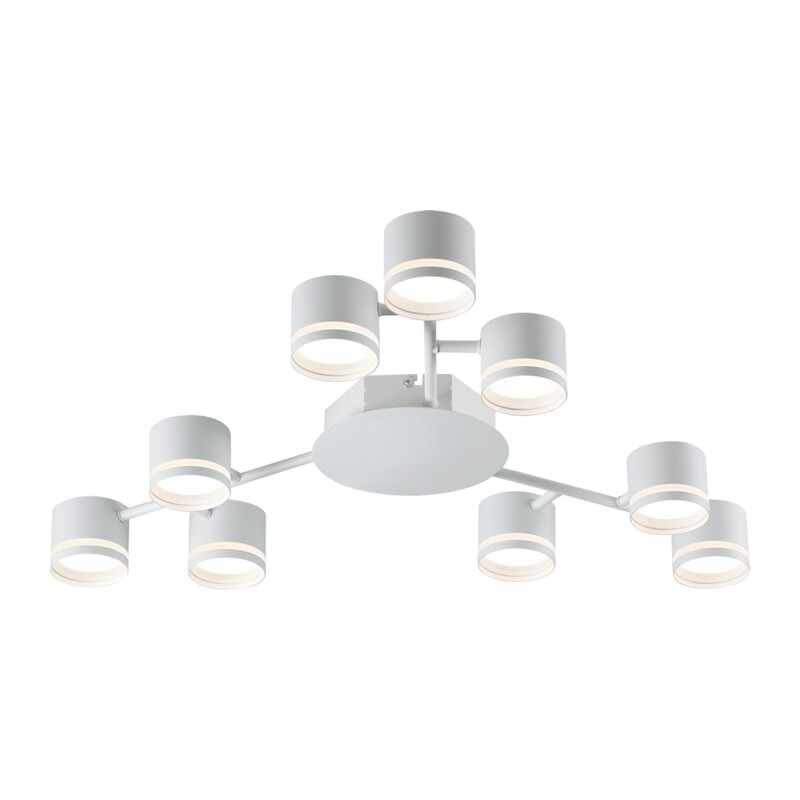 8235/9C COMFI LN26 242 белый металл Люстра потолочная LED GX53 9*12W 220V GARETA
