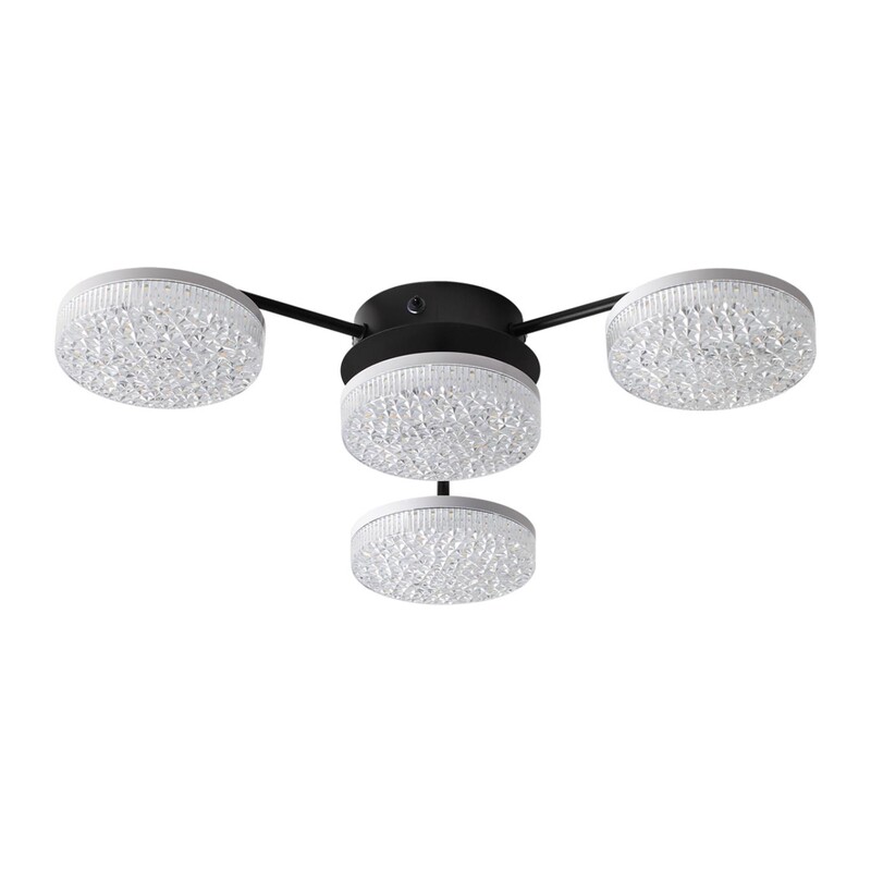 8236/4CL LEDIO LN25 000 черный, металл/акрил Люстра потолочная с ПДУ LED 55W 3000-6000К 220V DIDANA 2