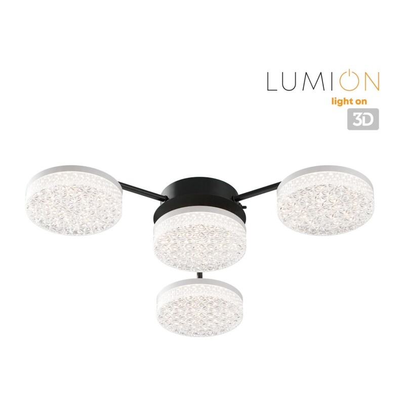 8236/4CL LEDIO LN25 000 черный, металл/акрил Люстра потолочная с ПДУ LED 55W 3000-6000К 220V DIDANA 3