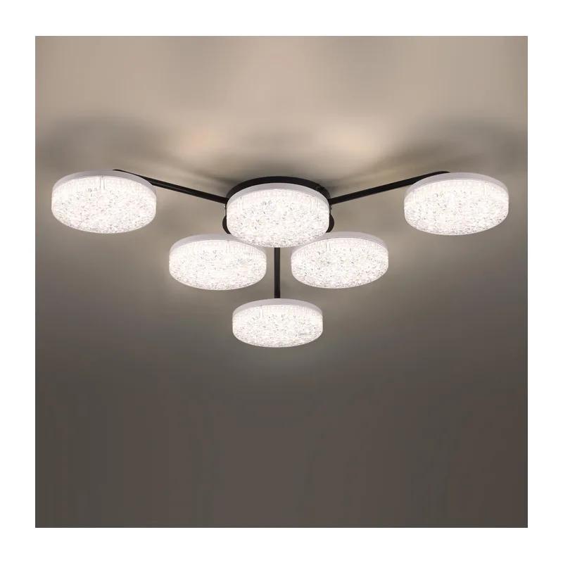 8236/6CL LEDIO LN25 000 черный, металл/акрил Люстра потолочная с ПДУ LED 85W 3000-6000К 220V DIDANA 5