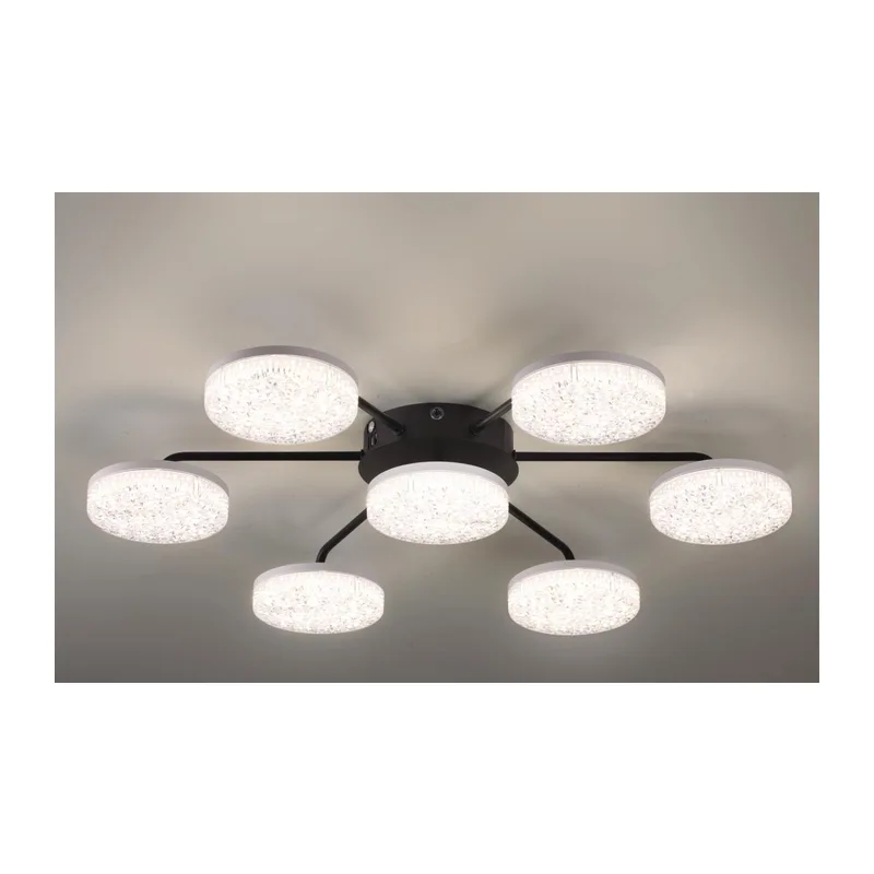 8236/7CL LEDIO LN25 000 черный, металл/акрил Люстра потолочная с ПДУ LED 90W 3000-6000К 220V DIDANA 5