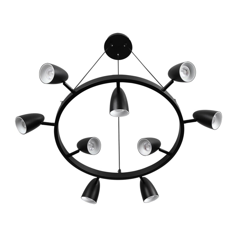 8237/9 COMFI LN26 256 черный, металл Светильник подвесной GU10 LED 9*7W 220V ILMINA 4