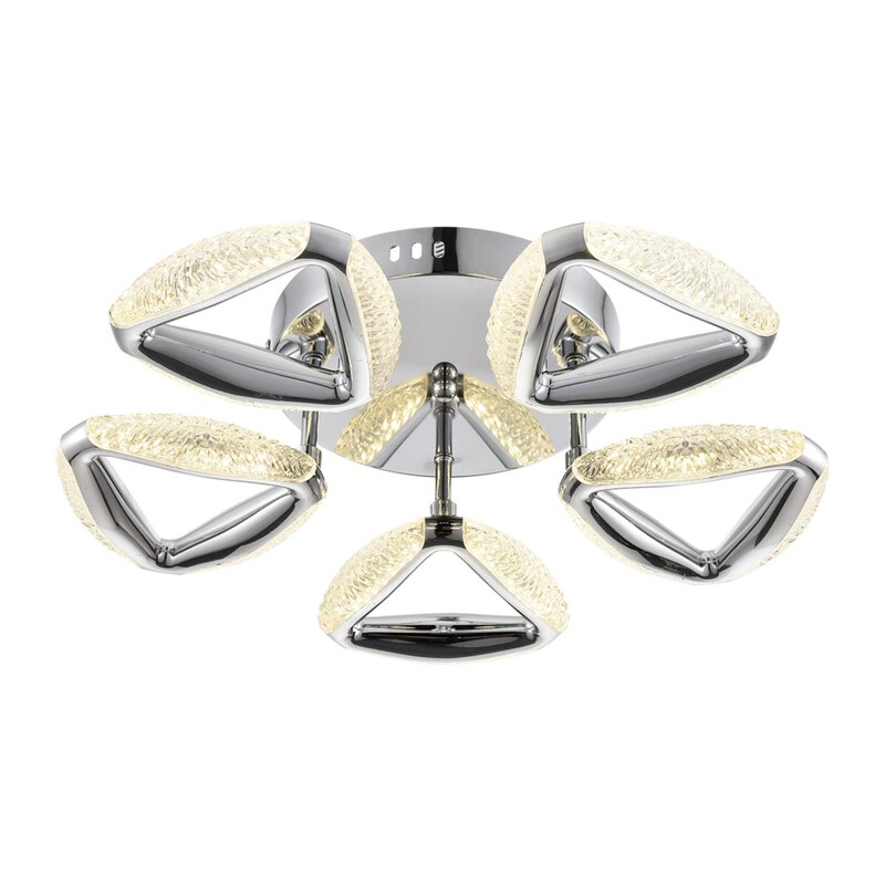 8239/5CL LEDIO LN25 000 хром, металл/пластик Люстра потолочная с ПДУ LED 65W 3000-6000K 220V RUANA 2
