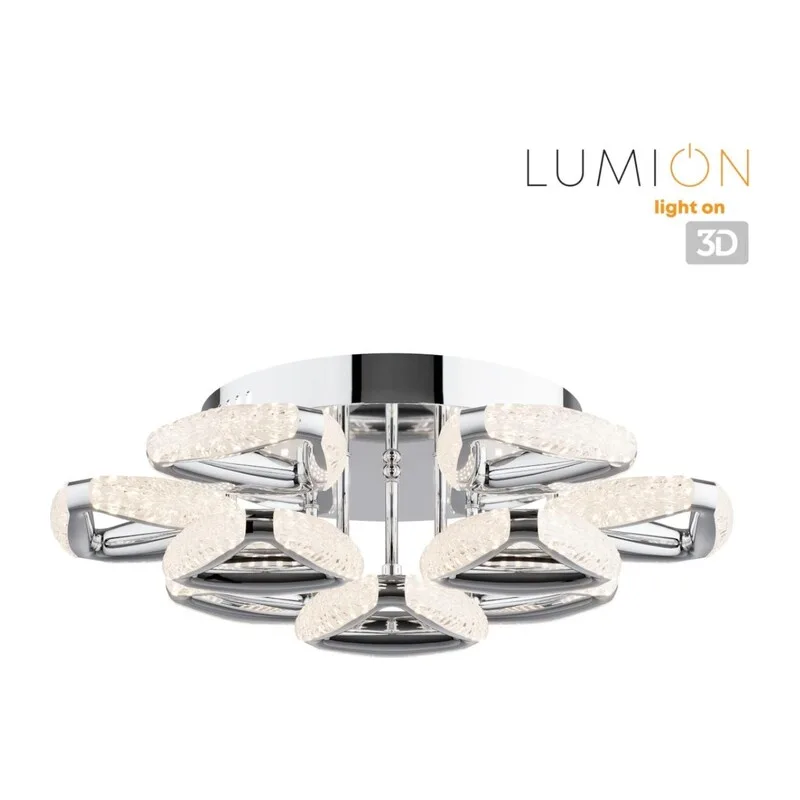 8239/9CL LEDIO LN25 000 хром, металл/пластик Люстра потолочная с ПДУ LED 120W 3000-6000K 220V RUANA 6