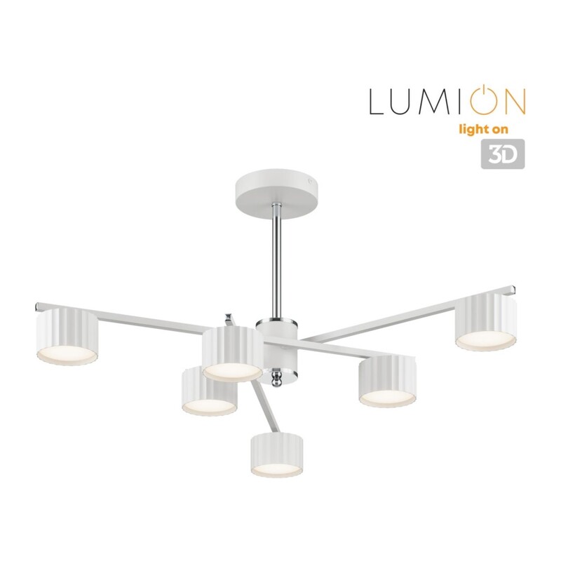 8241/6C COMFI LN26 244 белый/хром, металл Люстра потолочная LED GX53 6*7W 220V KARINA 2