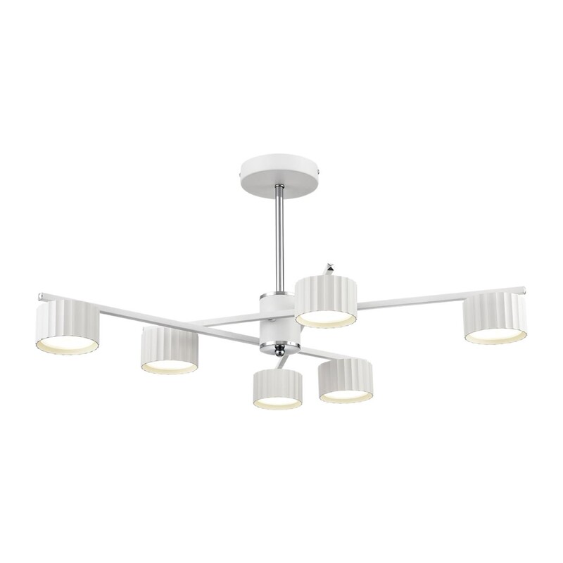 8241/6C COMFI LN26 244 белый/хром, металл Люстра потолочная LED GX53 6*7W 220V KARINA