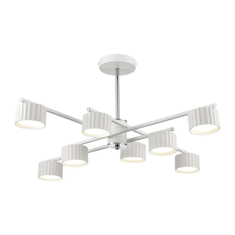 8241/8C COMFI LN26 244 белый/хром, металл Люстра потолочная LED GX53 8*7W 220V KARINA