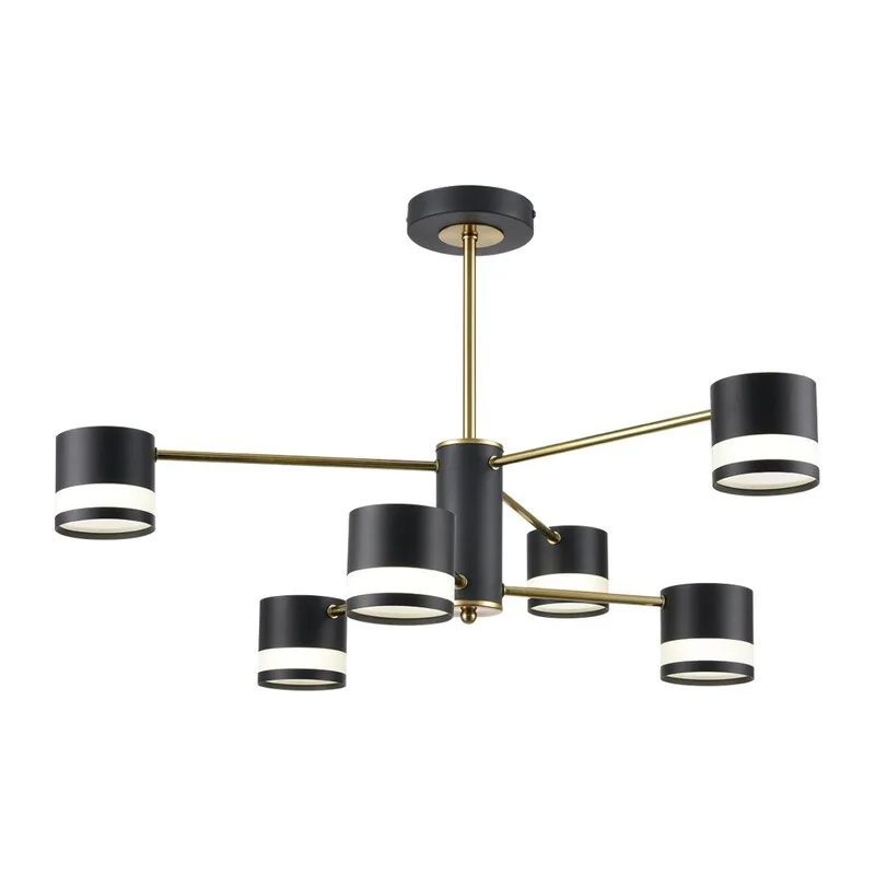 8240/6C COMFI LN26 239 черный/латунь, металл/акрил Люстра потолочная LED GX53 6*7W 220V LANIKA 2