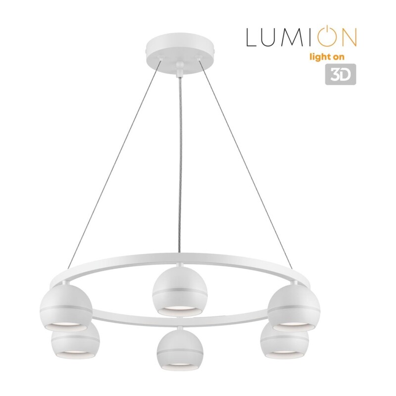 8254/6 COMFI LN26 246 белый, металл Светильник подвесной LED GX53 6*7W 220V LUAZANA 2