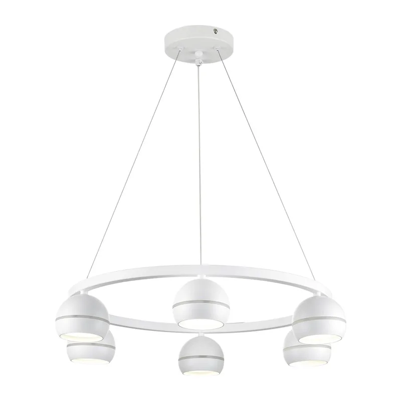 8254/6 COMFI LN26 246 белый, металл Светильник подвесной LED GX53 6*7W 220V LUAZANA 4