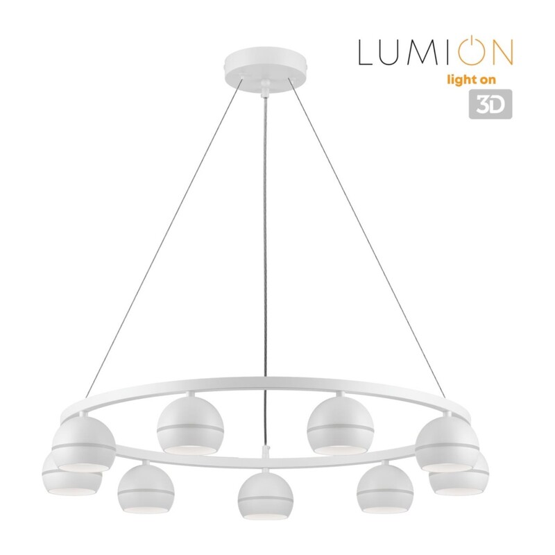 8254/9 COMFI LN26 246 белый металл Светильник подвесной LED GX53 8*7W 220V LUAZANA 2