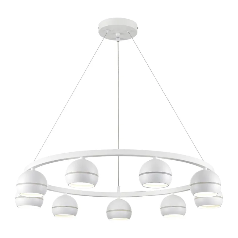 8254/9 COMFI LN26 246 белый металл Светильник подвесной LED GX53 8*7W 220V LUAZANA 4