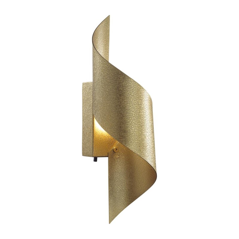 7099/6WL HIGHTECH ODL25 443 Настенный светильник gold ice crack металл/акрил IP20 LED 6W 3000K/4000K тумблер на корпусе 220-240V BOCCOLO