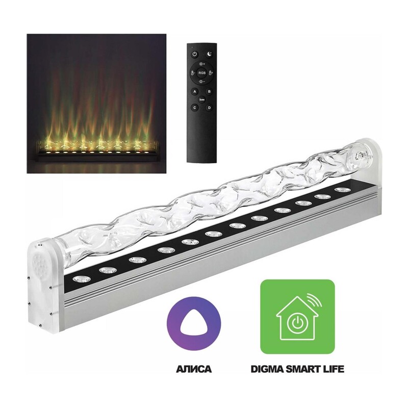 7027/16FL HIGHTECH ODL25 253 Напольный переносной св-к (вкл в розетку) IP20 LED 16W RGBCW с ПДУ/DIGMA SMART LIFE (АЛИСА) A110-240V WATERFALL 3