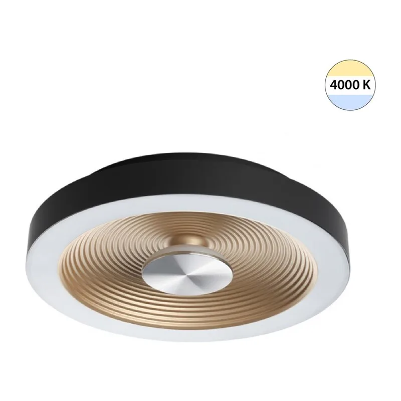 7753/18L MITRA LED SN 535 Светильник пластик/белый/черный/золотой LED 18Вт 4000K D320 IP54 QUANTUM