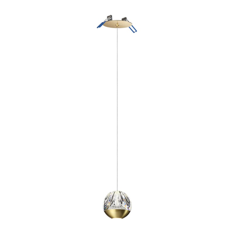 5101/5L L-VISION ODL25 559 латунь/прозрачный/акрил Подвес 2 в 1 LED 5W 4000K 300Лм SONO