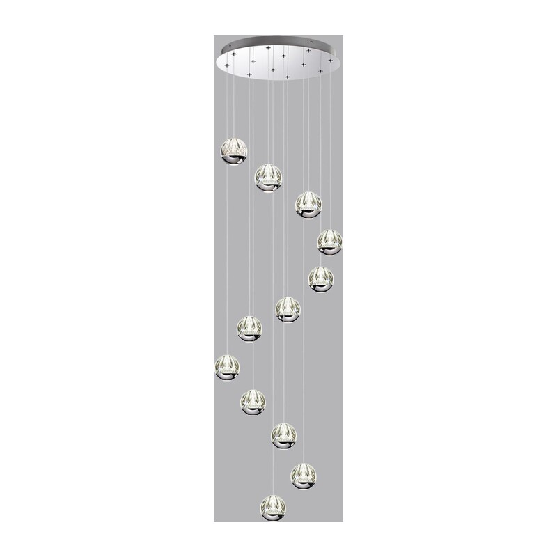 5100/60L L-VISION ODL25 559 Люстра каскадная LED 60W (12*5W) 4000K 3000Лм SONO 3