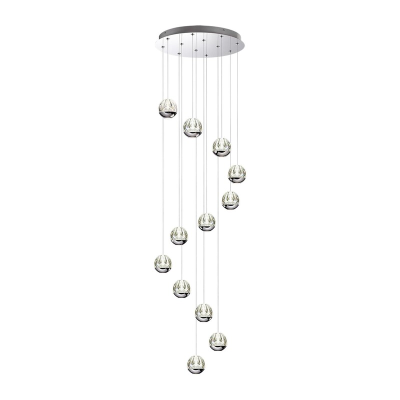 5100/60L L-VISION ODL25 559 Люстра каскадная LED 60W (12*5W) 4000K 3000Лм SONO