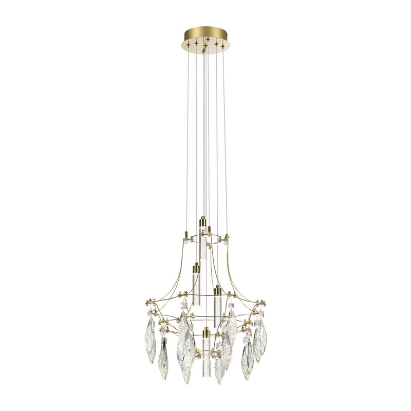 7000/35L CLASSIC ODL_EX25 069 Подвесной светильник металл/хрусталь/нерж сталь IP20 LED 35W 4000K 220-240V FLAMENCO