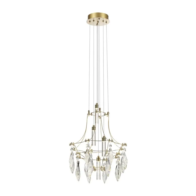7000/35L CLASSIC ODL_EX25 069 Подвесной светильник металл/хрусталь/нерж сталь IP20 LED 35W 4000K 220-240V FLAMENCO