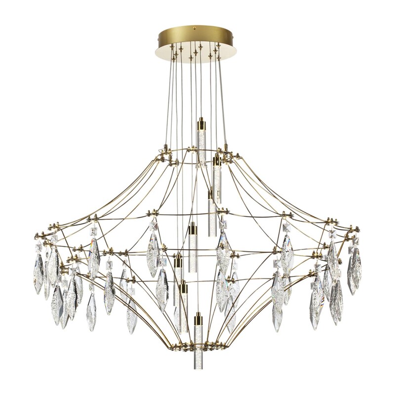 7000/51CL CLASSIC ODL_EX25 069 Потолочный светильник металл/хрусталь/нерж сталь IP20 LED 51W 4000K 220-240V FLAMENCO
