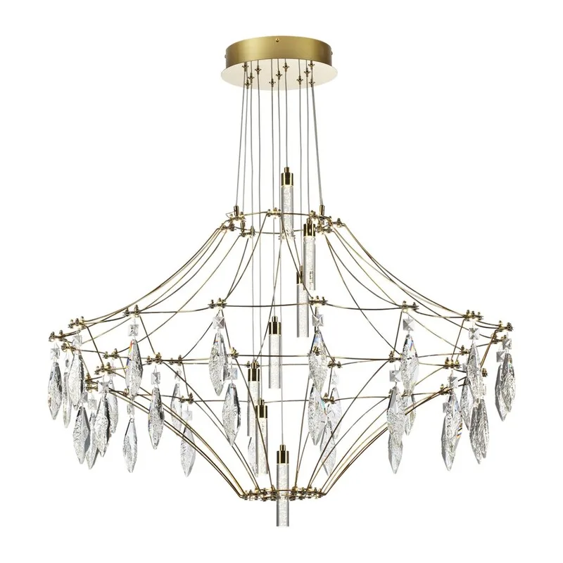 7000/51CL CLASSIC ODL_EX25 069 Потолочный светильник металл/хрусталь/нерж сталь IP20 LED 51W 4000K 220-240V FLAMENCO