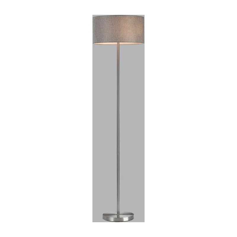 8251/2F MODERNI LN26 530  никель/серый, металл/текстиль Торшер Е27 2*60W 220V NIKKI 4