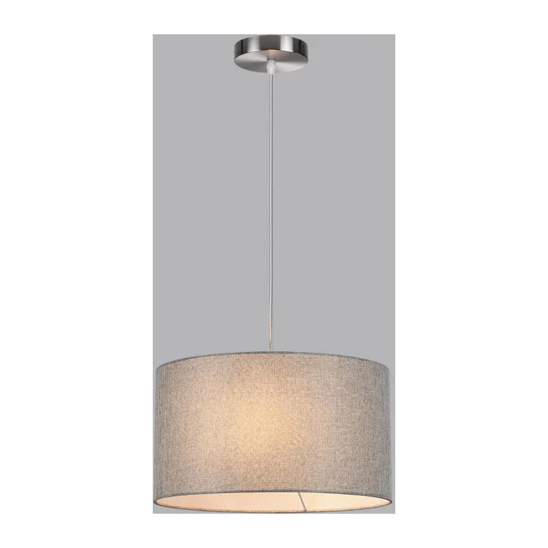 8251/2 MODERNI LN26 530  никель/серый, металл/текстиль Подвес Е27 2*60W 220V NIKKI 5