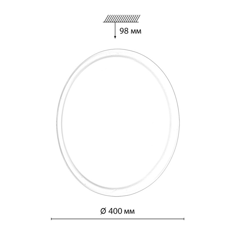 7776/DLN PALE SN 110 Светильник пластик/белый LED 48Вт 3000/4000/6000К D400 IP43 CCT JOLLY 2