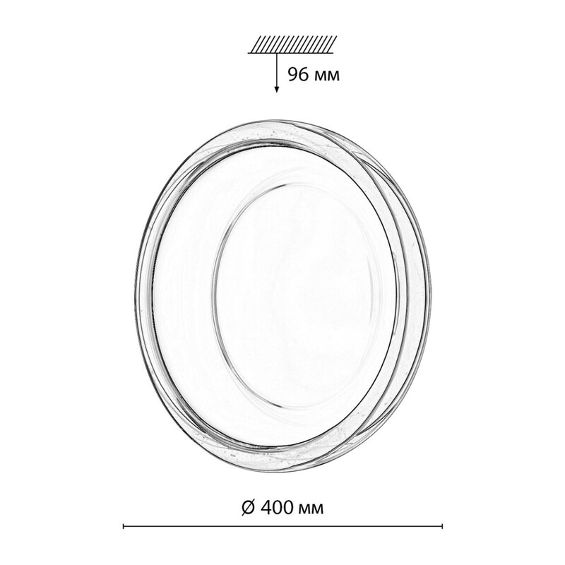 7778/DLN COLOR SN 112 Светильник пластик/белый/розовый LED 48Вт 3000/4000/6000К D400 IP43 CCT PORTMAN 2