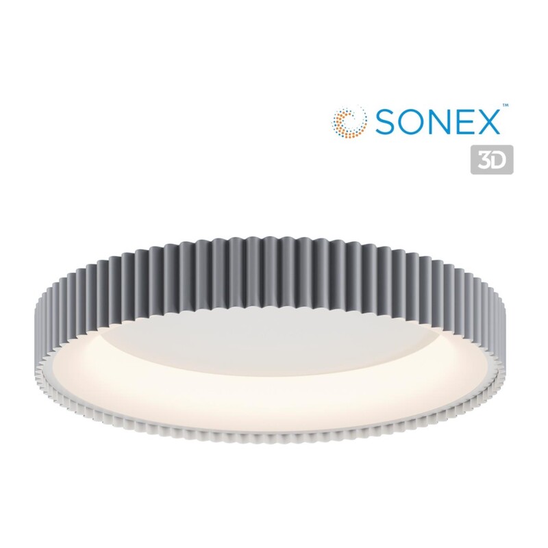 7765/56L AVRA LED SN 576 Светильник металл/белый/серый LED 56Вт 3000/4000/6000K D500 IP43 ССТ SHARMEL 8