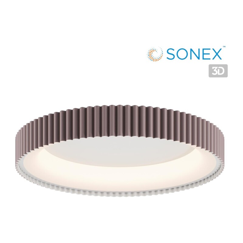 7766/56L AVRA LED SN 576 Светильник металл/белый/мокко LED 56Вт 3000/4000/6000K D500 IP43 ССТ SHARMEL 8