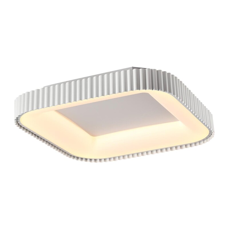7767/56L AVRA LED SN 578 Светильник металл/белый LED (56Вт+14Вт) 3000-6000K 500х500 IP43 пульт ДУ+подсветка SHARMEL 6