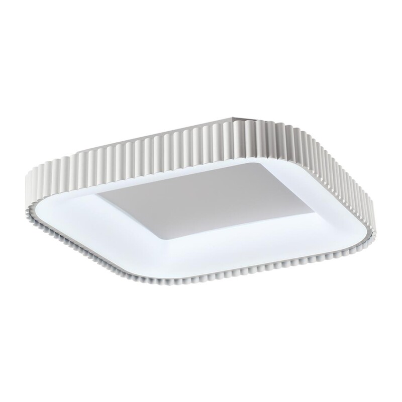 7767/56L AVRA LED SN 578 Светильник металл/белый LED (56Вт+14Вт) 3000-6000K 500х500 IP43 пульт ДУ+подсветка SHARMEL 7