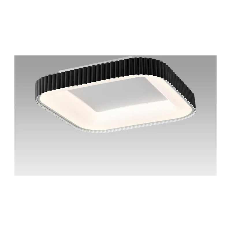 7768/56L AVRA LED SN 578 Светильник металл/белый/черный LED (56Вт+14Вт) 3000-6000K 500х500 IP43 пульт ДУ+подсветка SHARMEL 3