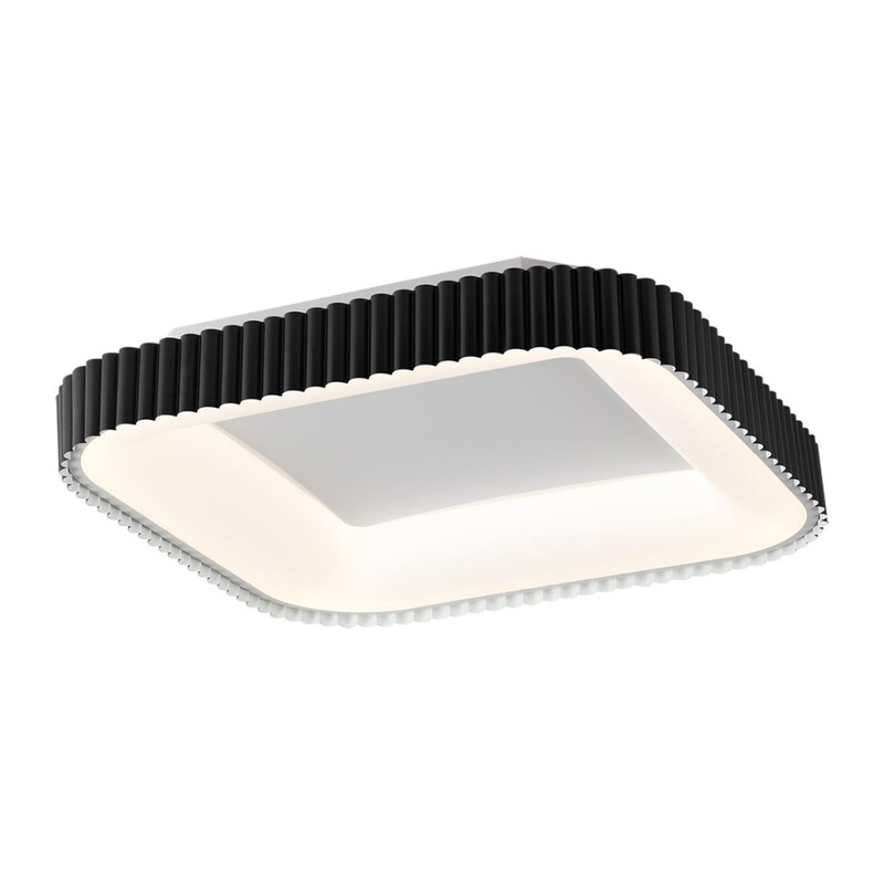 7768/56L AVRA LED SN 578 Светильник металл/белый/черный LED (56Вт+14Вт) 3000-6000K 500х500 IP43 пульт ДУ+подсветка SHARMEL 5