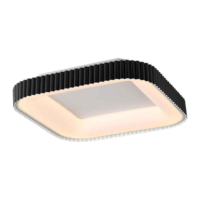 7768/56L AVRA LED SN 578 Светильник металл/белый/черный LED (56Вт+14Вт) 3000-6000K 500х500 IP43 пульт ДУ+подсветка SHARMEL 6